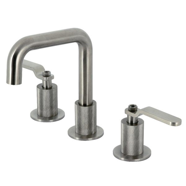 Widespread Bathroom Faucet with Push PopUp, Brushed Nickel